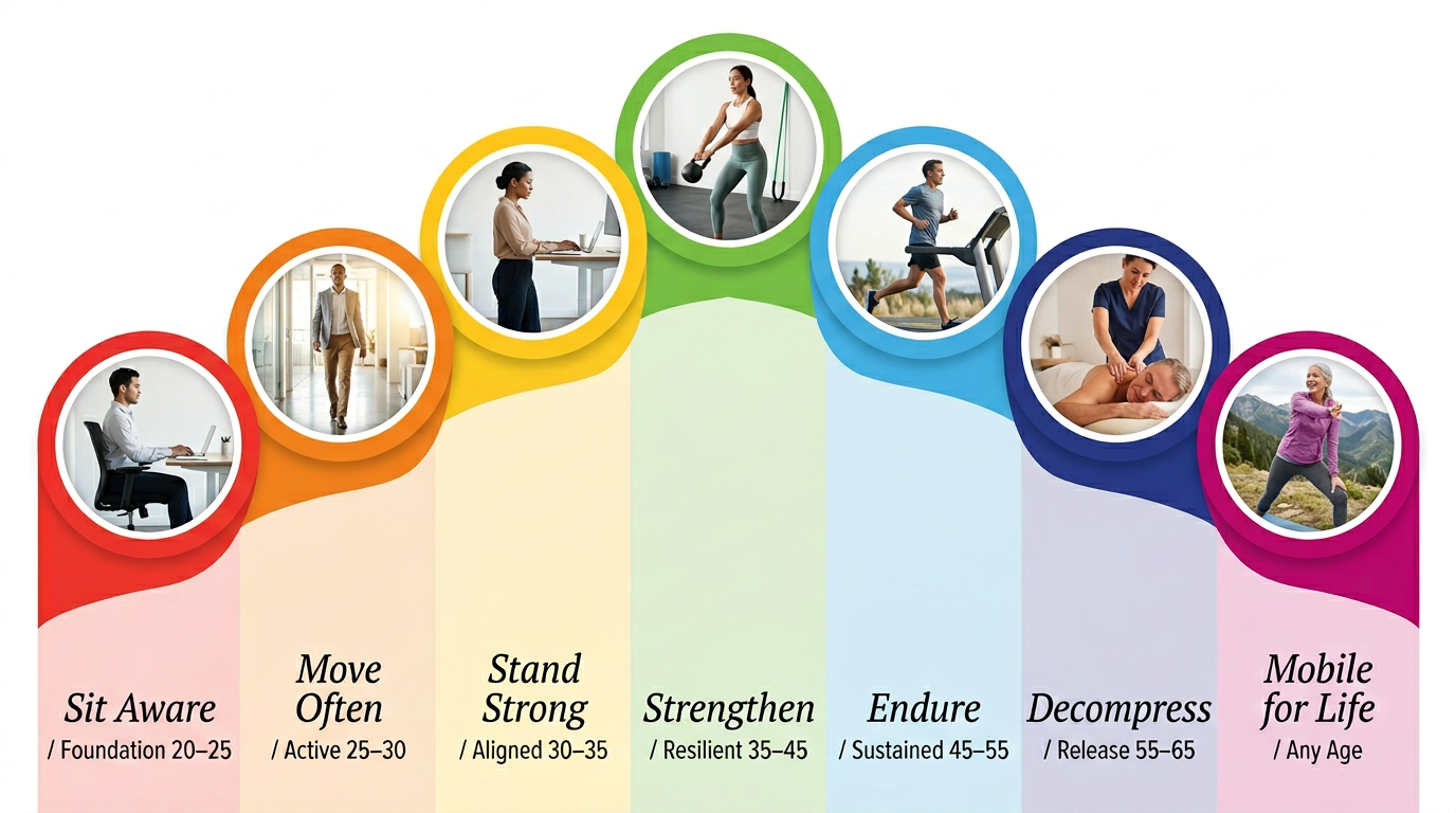 The Long Term Athlete Development model — full framework board, six stages from Foundation to Active-for-Life