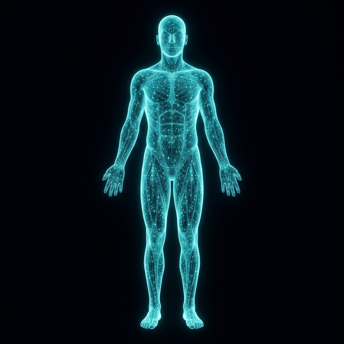 Full-body map of the fascial network